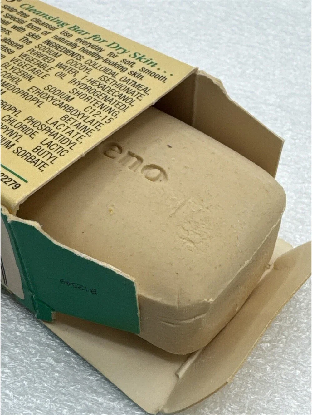 Vintage 1998 Aveeno Enriched Natural Oatmeal Bar Dry Skin Soap 3oz Moisturizing